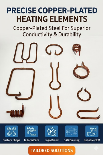 Custom Copper-Plated Iron Heating Tube for Electric Appliances
