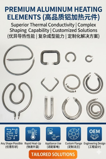Custom Aluminum Heating Tube for Coffee Machines and Appliances
