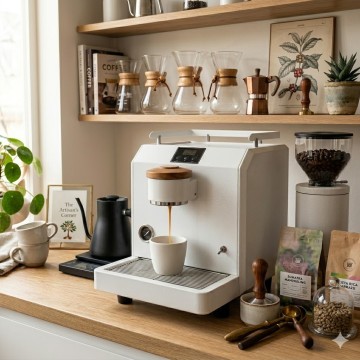 Commercial Single Group Rotary Pump Espresso Machine with PID Dual Boiler T3 System