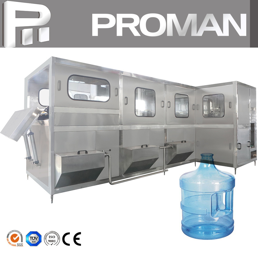5 Gallon Water Bottle Washing Filling And Capping Production Machine