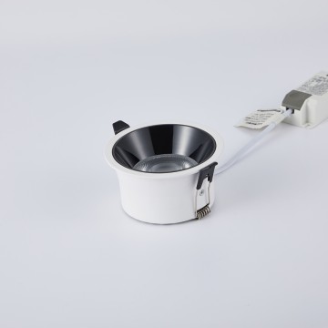 Modern Round Cob LED Downlight Anti-Glare Aluminum Hotel Recessed Ceiling Light Surface Mounted for Living Room