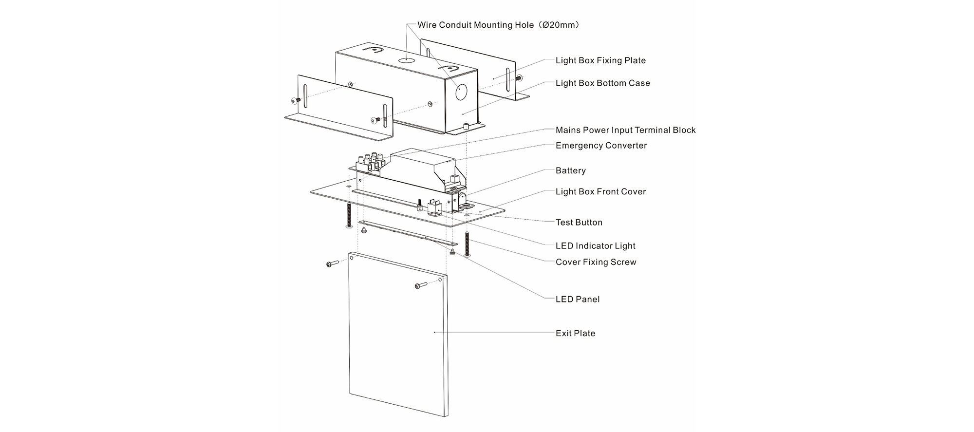 Introducing Our Recess Mounted Emergency Exit Sign A Safe and Efficient Choice (4)