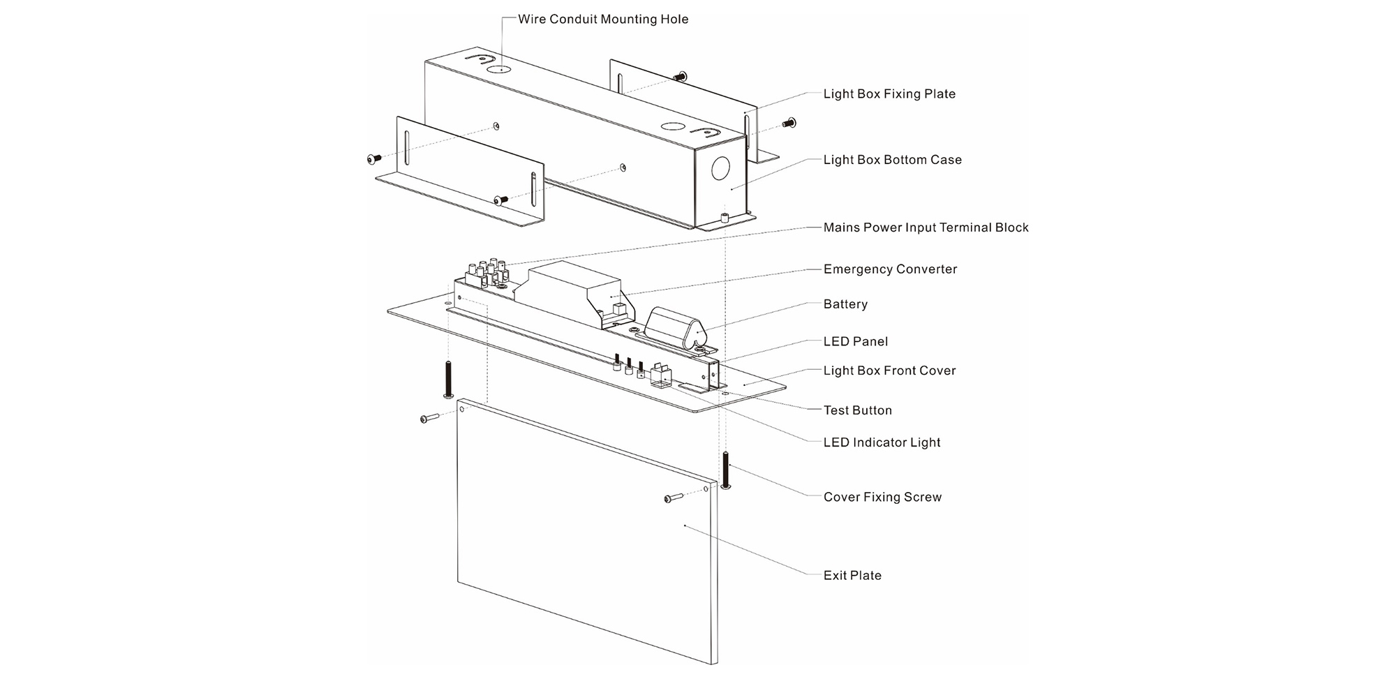 Introducing Our Recess Mounted Emergency Exit Sign A Safe and Efficient Choice (5)