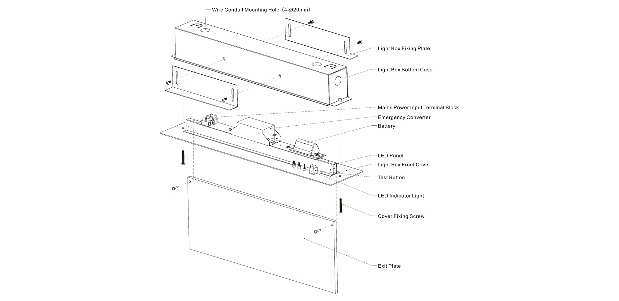 Introducing Our Recess Mounted Emergency Exit Sign A Safe and Efficient Choice (6)