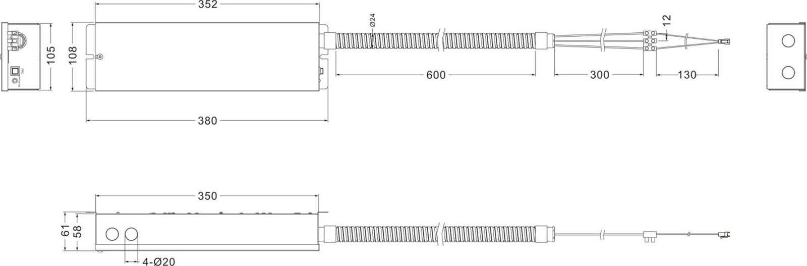 350 Integrated Emergency Power Supply Box (2)