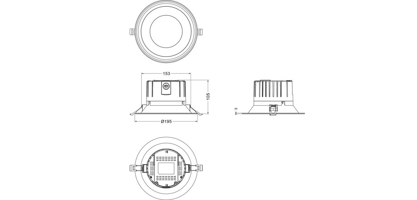 7 Inches LED Downlight