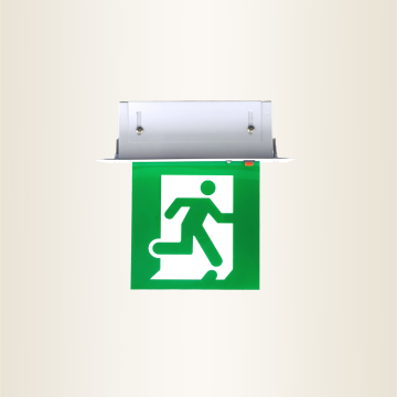 165 Recess Mounted Emergency Exit Sign