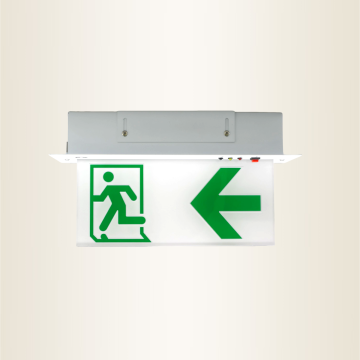 390 Recess Mounted Emergency Exit Sign