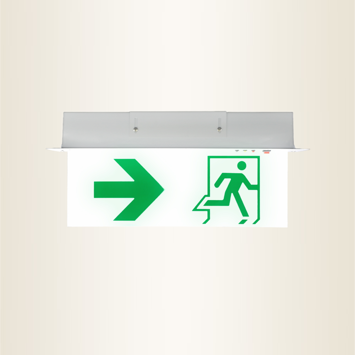 490 Recess Mounted Emergency Exit Sign Plate