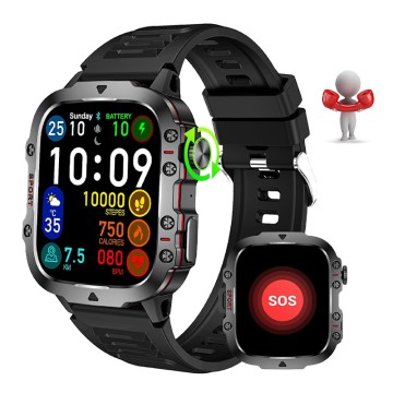 3ATM Newest 1.96 Inch Fitness Tracker smart Watch for Men