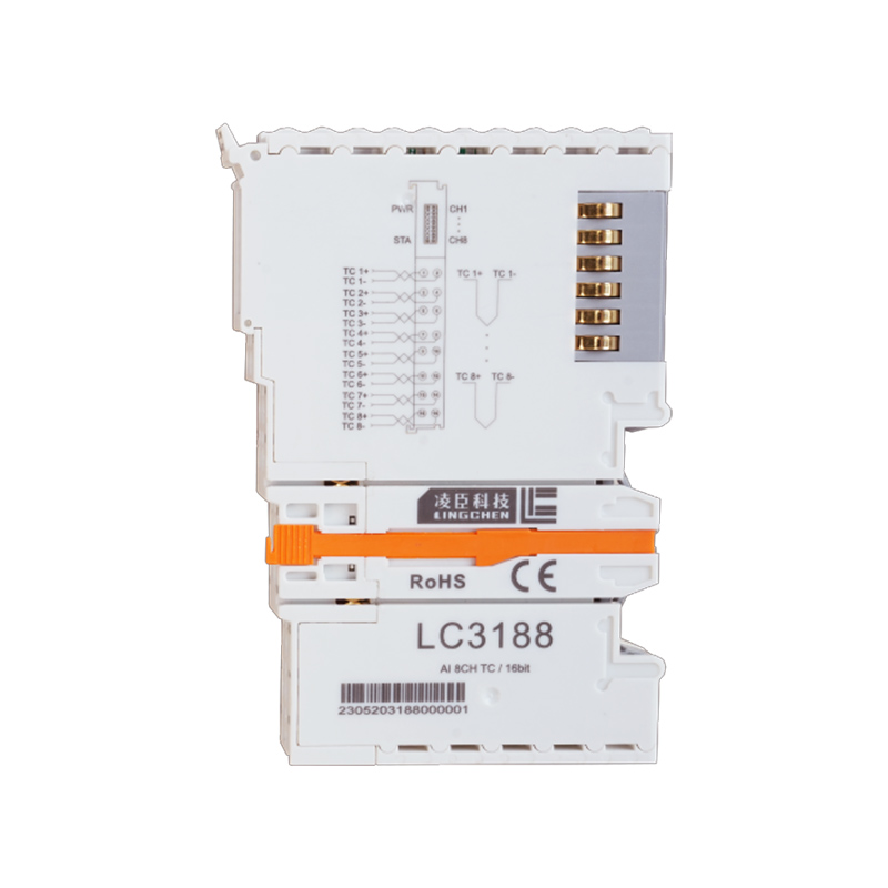 8 Channel 16 bit Temperature acquisition io module