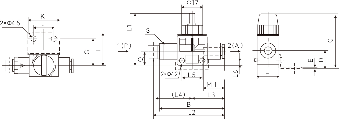 1(P)-External Threaded2(A)-Quick-Change Joint