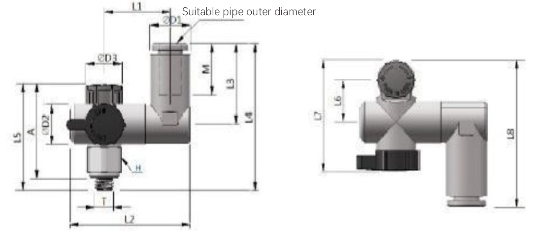 FASE Series-Speed Control Valve For Residual Exhaust- Universal Type-Gasket