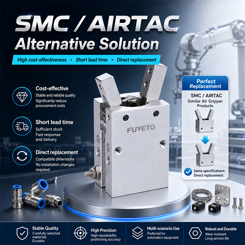 Pneumatic Gripper Alternative to SMC & Airtac