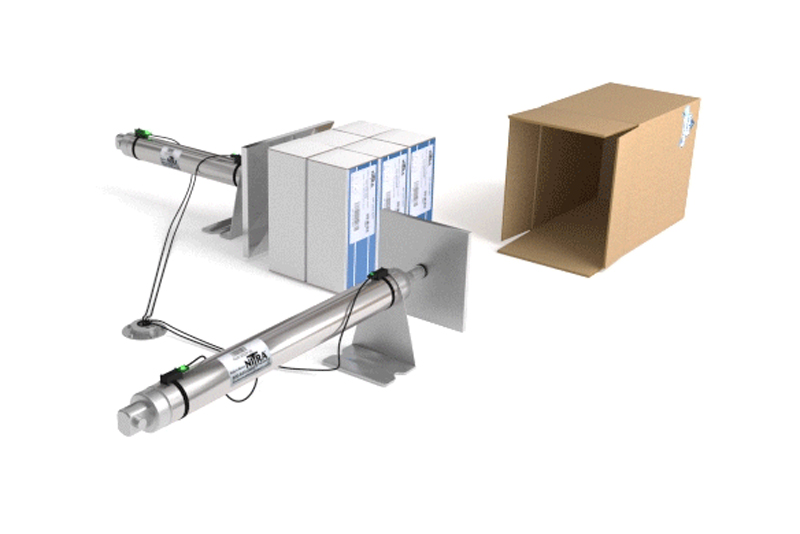 What pneumatic component provides straight-line motion?