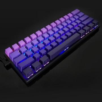 Gradient Side Engraved Luminous Mechanical 61 Keys Hot Swappable  RGB Computer Gaming Mechanical Keyboard