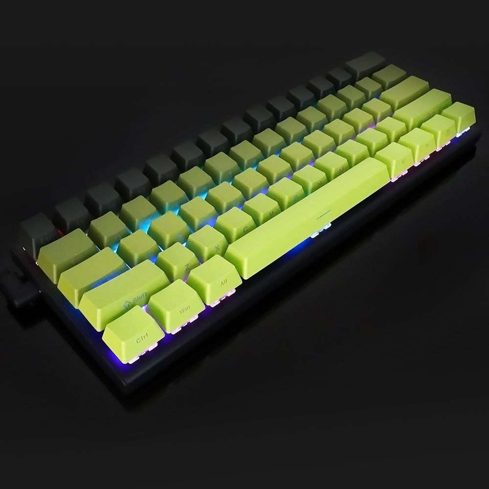 Gradient Side Engraved Luminous Mechanical 61 Keys Hot Swappable  RGB Computer Gaming Mechanical Keyboard-product
