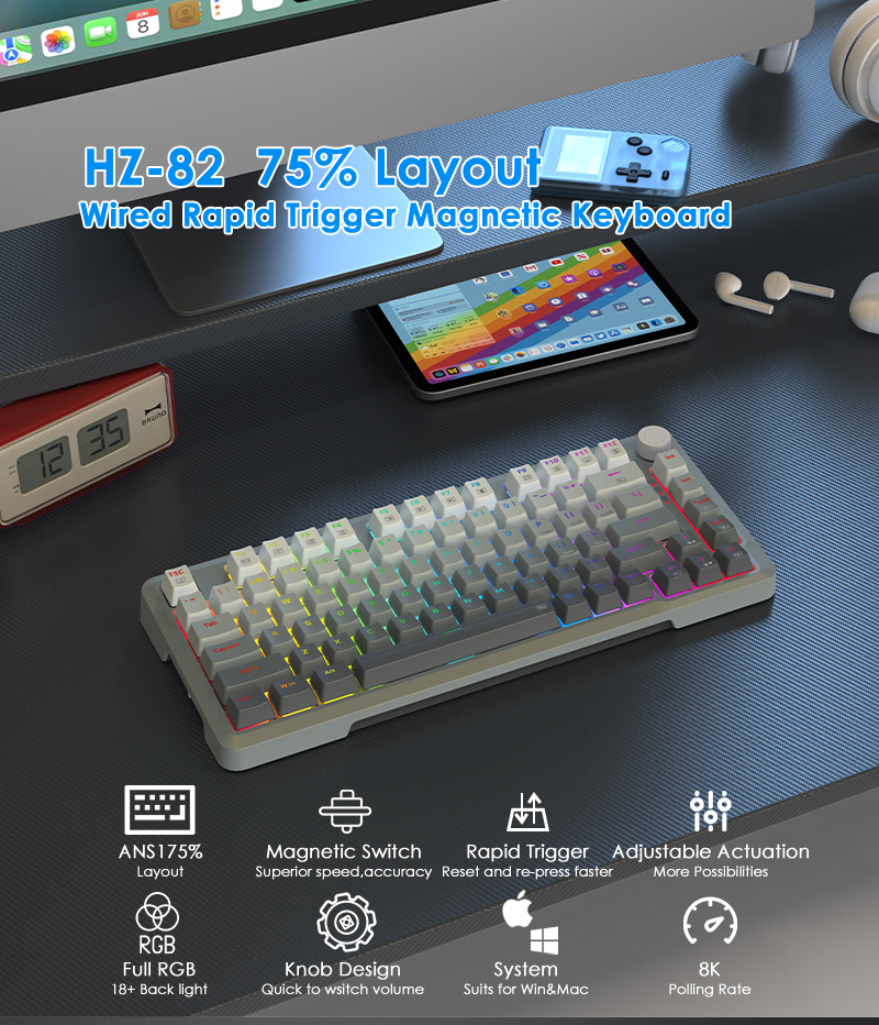 Revolutionizing Esports: Magnetic Axis 8K Hall Effect Keyboard Launches, Redefining Gaming Precision