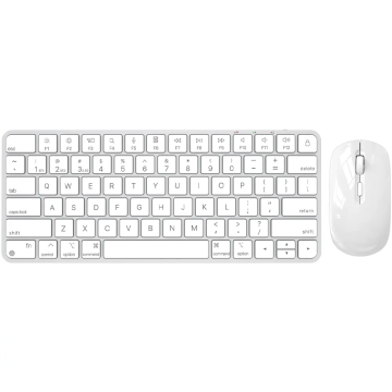 Rechargeable 78-Key Bluetooth 2.4G Dual Mode Keyboard and Mouse Combo