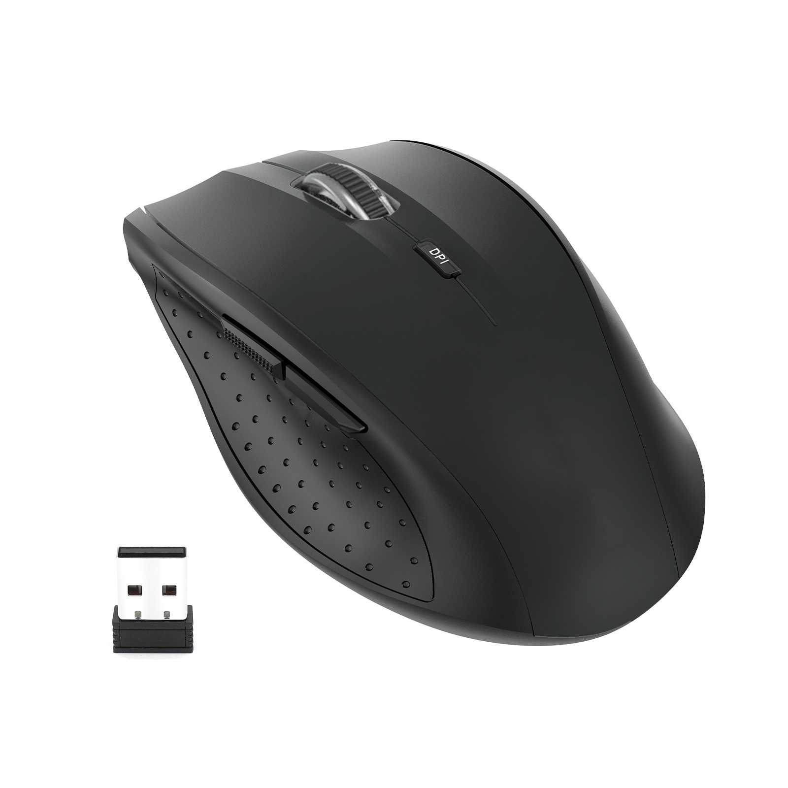 2.4G Wireless Mouse 6 Buttons USB Receiver 5-Level 4800 DPI Portable Optical Computer Mouse-product