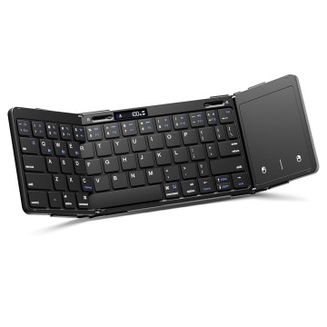 64-Key Foldable Keyboard | 2.4G+BT Dual Mode | Ultra-Slim & Rechargeable