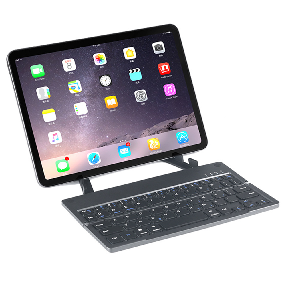 60-Keys Foldable Scissor-foot Structure Flat Pocket Wireless Mini Bluetooth Keyboard-product