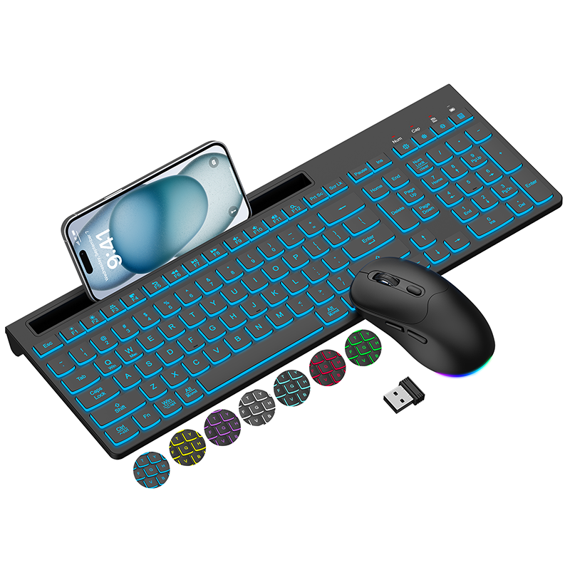 2.4G Wireless RGB Backlit Com...