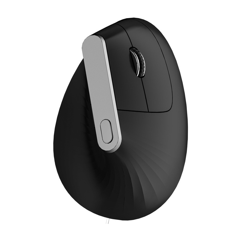 Portable Dual Mode Vertical Ergonomic Mouse - 2.4G Wireless & Wired Type-C Rechargeable, 800/1200/1600 DPI, 6 Buttons, Ultra-Quiet for Laptop-product