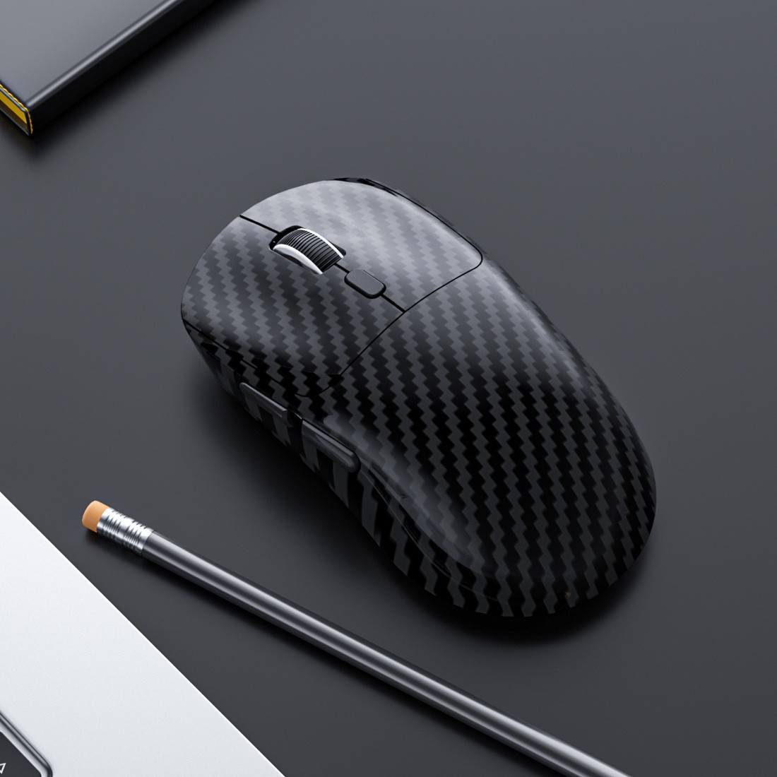 Carbon Fiber Tri-Mode Wireless Gaming Mouse - Rechargeable 2.4G-product