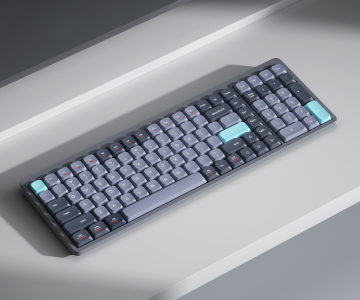 105-Key Stylish Wireless Mechanical Keyboard with Red Switches
