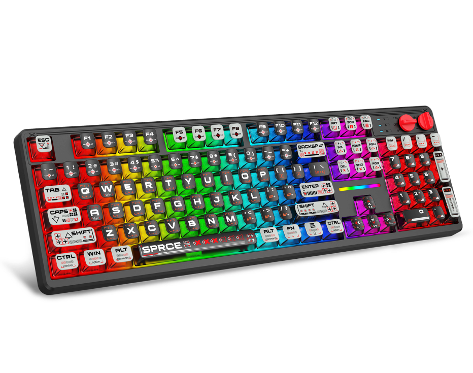 104-Key RGB Mechanical Gaming Keyboard - Hot-Swappable, Wireless/Wired-product