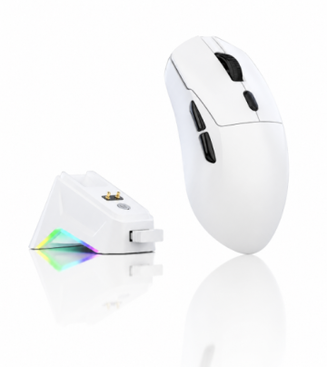 Wireless & Wired 2.4G Gaming Mouse RGB Magnetic Charging Dock 3-Mode 12000DPI Ergonomic for PC Laptop