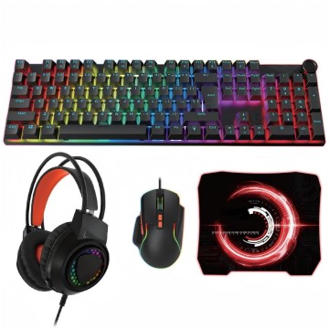 مجموعة ألعاب RGB مكونة من 4 قطع مع منفذ USB...