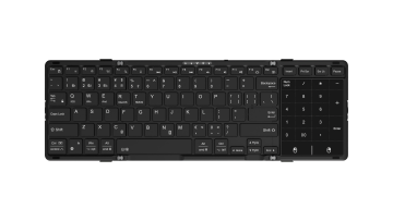 Foldable Wireless Keyboard — BT + 2.4G, Ultra-Slim 6mm, 64 Keys with Numpad, Scissor Switches, USB-C Rechargeable | OEM/ODM