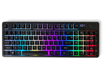 86-Key Tri-Mode Wireless Keyboard — RGB, LCD Display + Rotary Knob, 4000mAh, Turkish Layout, USB-C | OEM/ODM