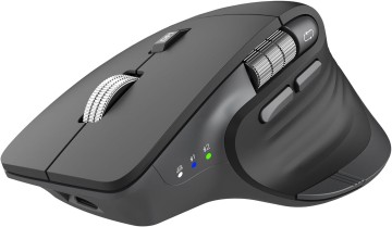 Ergonomic Silent Wireless Mouse — 2.4G + Dual BT, 3-Device, Flying Scroll, Thumb Wheel, 5-Level DPI, 60-Day Battery, USB-C | OEM/ODM