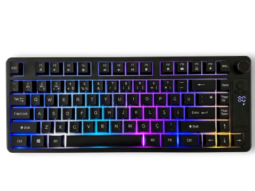 86-Key Tri-Mode Wireless Keyboard — RGB, LCD Display + Rotary Knob, 4000mAh, 2.4G + Bluetooth + USB-C | OEM/ODM