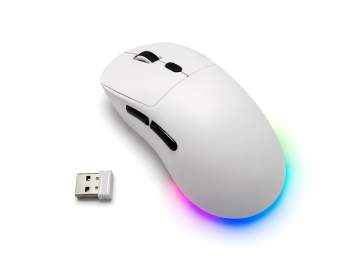 Tri-Mode Gaming Mouse — 24,000 DPI PAW3311, Wired + 2.4G + Bluetooth 5.2, 7 Keys, RGB, 500mAh | OEM/ODM
