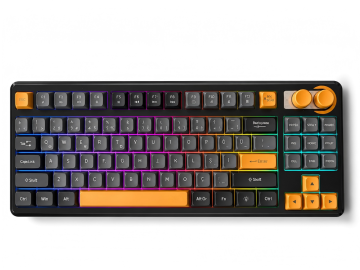 109-Key RGB Gaming Keyboard — USB-C Wired, 19-Key Anti-Ghosting, Volume & Brightness Knobs, 3-Color Keycaps | OEM/ODM