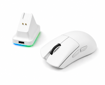 Tri-Mode Gaming Mouse with Charging Dock — PAW3311 24,000 DPI, 1000Hz, 60g, RGB, 500mAh | OEM/ODM