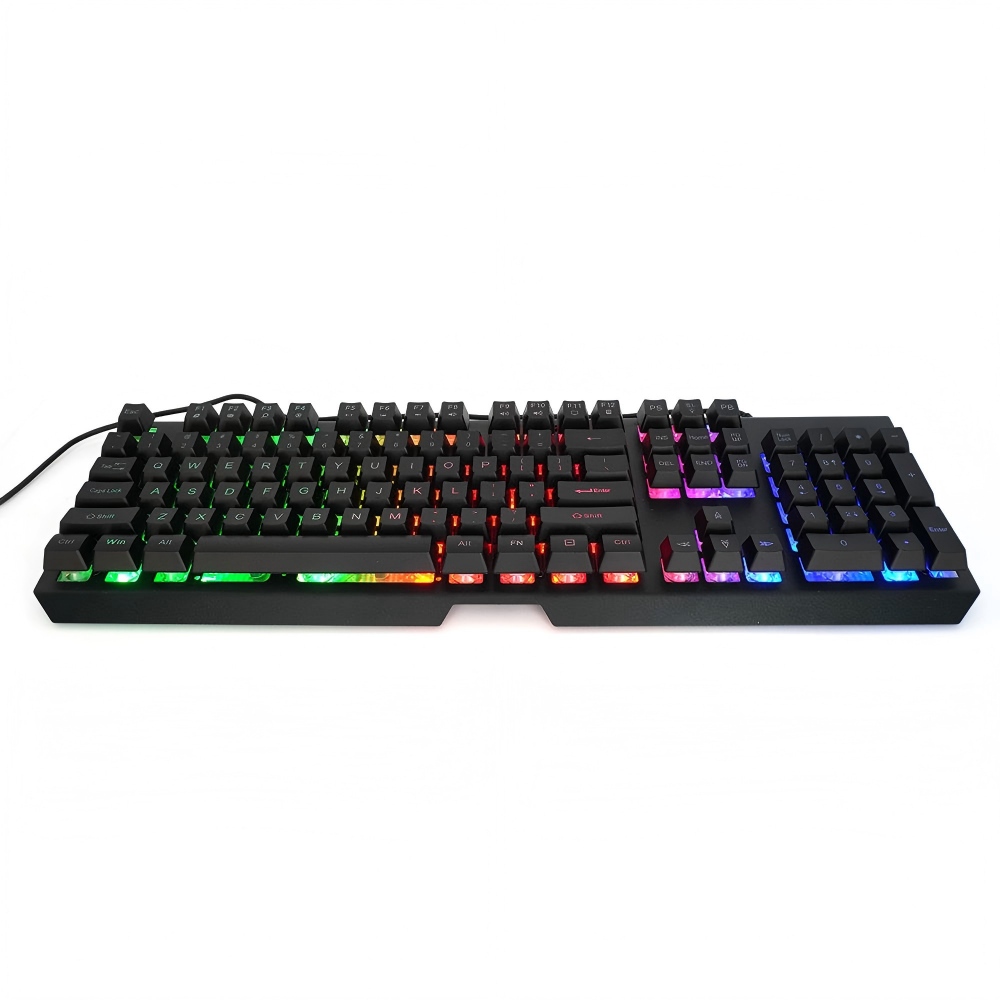 104-Key Full-Size RGB Mechanical Gaming Keyboard — Blue/Red/Brown Switches, 19-Key Anti-Ghosting, Wrist Support, USB Wired | OEM/ODM-product