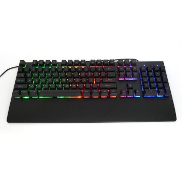104-Key Full-Size RGB Mechanical Gaming Keyboard — Blue/Red/Brown Switches, 19-Key Anti-Ghosting, Wrist Support, USB Wired | OEM/ODM