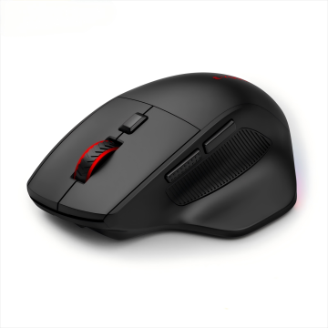 Three-Mode Wireless Gaming Mouse, 2.4G & Bluetooth, 1000mAh Rechargeable, 3200 DPI, Programmable, CE FCC RoHS Certified