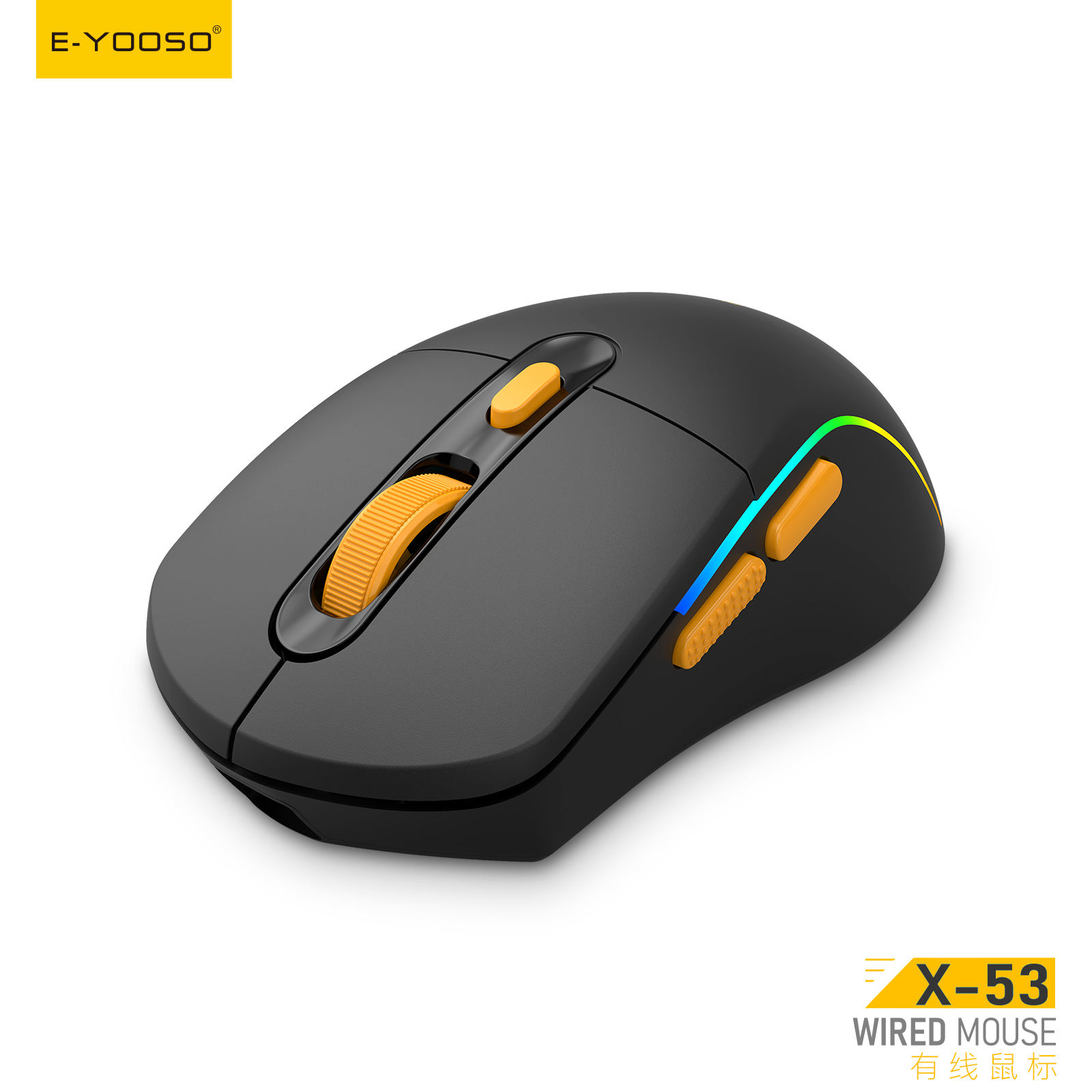 Mouse Gaming RGB Berkabel, SG892...