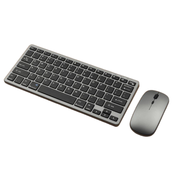 Ultra-Thin Three-Mode Wireless Keyboard and Mouse Combo, 78 Keys Quiet Scissor Switch, Rechargeable 800mAh, 3 Device Switch, 1600 DPI Mouse, CE FCC RoHS