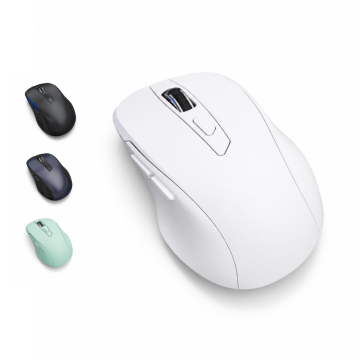 2.4G & Bluetooth Dual-Mode Ergonomic Wireless Mouse — Rechargeable, RGB Backlit, Programmable for Desktop & Laptop