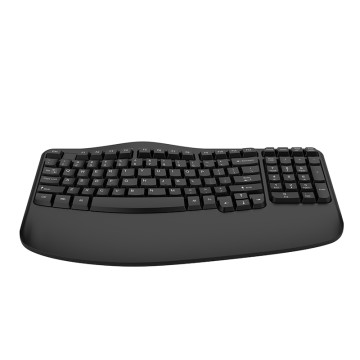 Wave Keys 101 Keys Ergonomic 2.4G Wireless Computer Keyboard