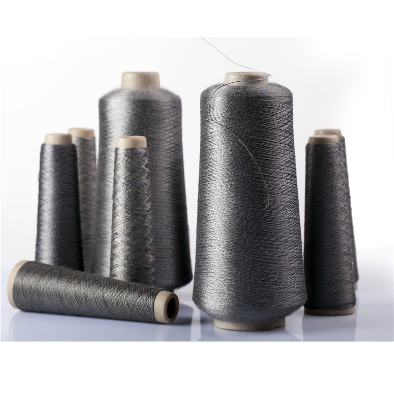 Stainless Steel Fiber Spun Yarn 8μ\12μ  3.5Nm/2~16Nm/2