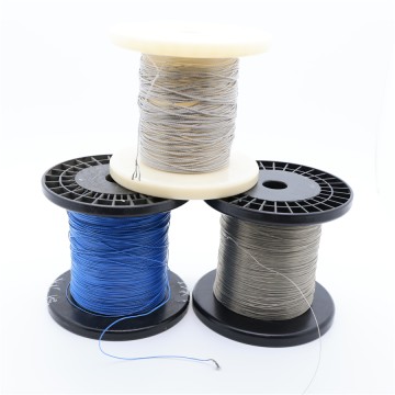 Stainless steel fiber PFA extruded cable