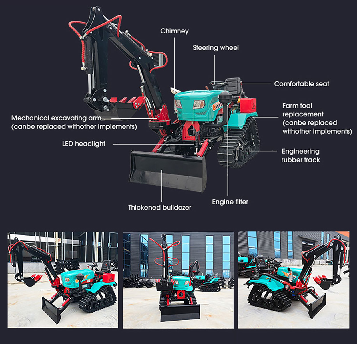 35 HP Rubber Track